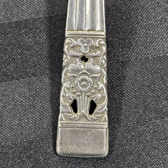 Vintage Oneida Community Plate‎ Serving Spoons Coronation Pattern Set of 4 - Picture 4 of 11